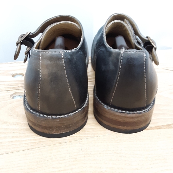 Bed Stu Men's 11½ Leather Monk Strap Oxford Shoes - Picture 3 of 12